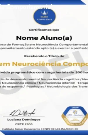 Formação em Neurociência Comportamental para Terapeutas