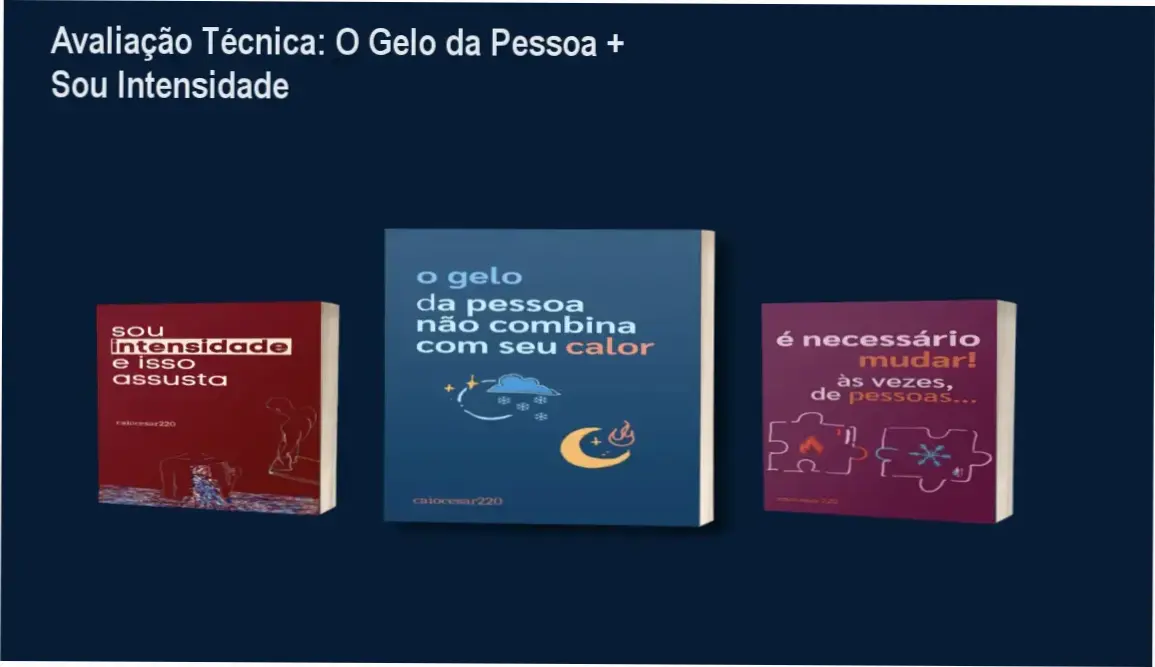 Ebook O Gelo da Pessoa não combina com seu calor de Caio César – bastidores e funcionamento