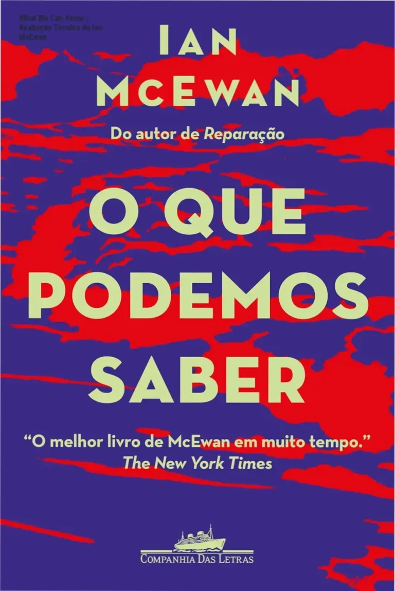 Capa do livro 'What We Can Know' de Ian McEwan, ilustrada por Celso Longo, destacando a dualidade entre conhecimento e oculto