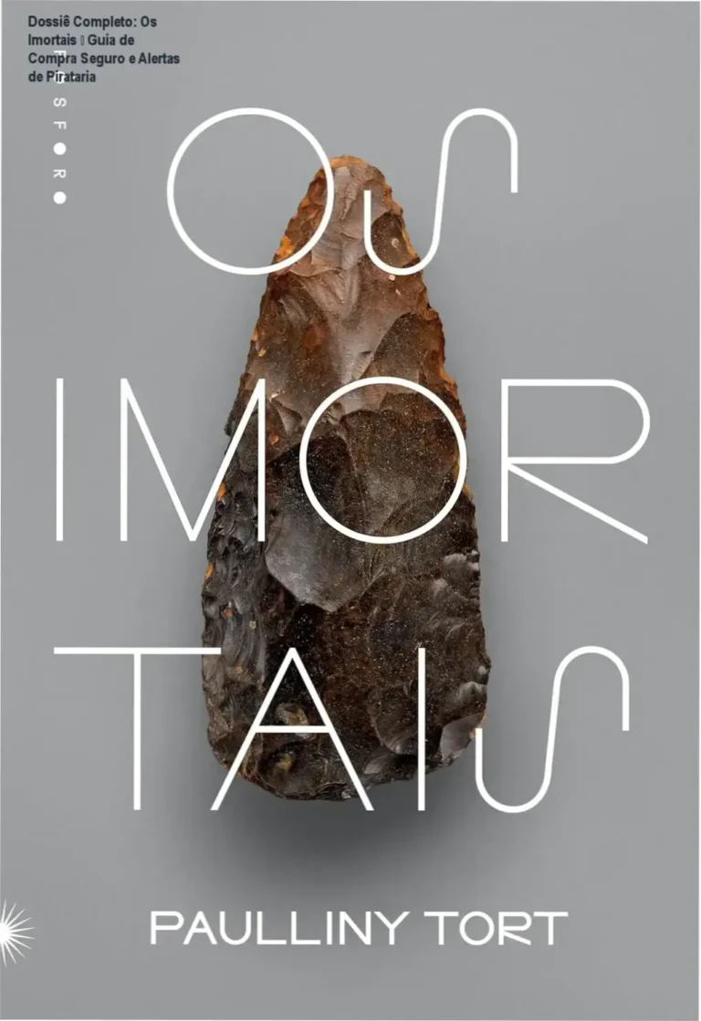 Dossiê Completo: Os Imortais – Guia de Compra Seguro e Alertas de Pirataria 8 Capa do livro Os Imortais de Paulliny Tort, estilo arte rupestre, destaque para edição física limitada