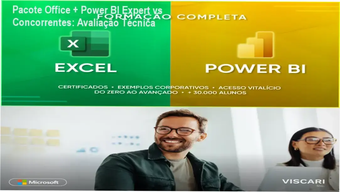 Pacote Office + Power BI Expert vs concorrentes, análise de vantagens e limitações