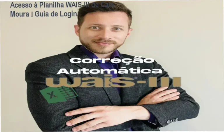 Acesso à Planilha WAIS‑III de Caio Moura – Guia de Login 5 Planilha de Correção Automática WAIS‑III de Caio Moura – login da área de membros