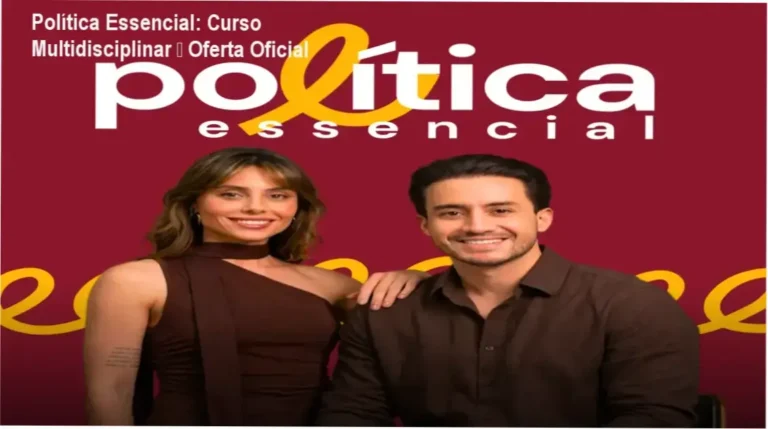 Política Essencial: Curso Multidisciplinar – Oferta Oficial 6 Capa do curso Política Essencial mostrando abordagem multidisciplinar e oferta oficial