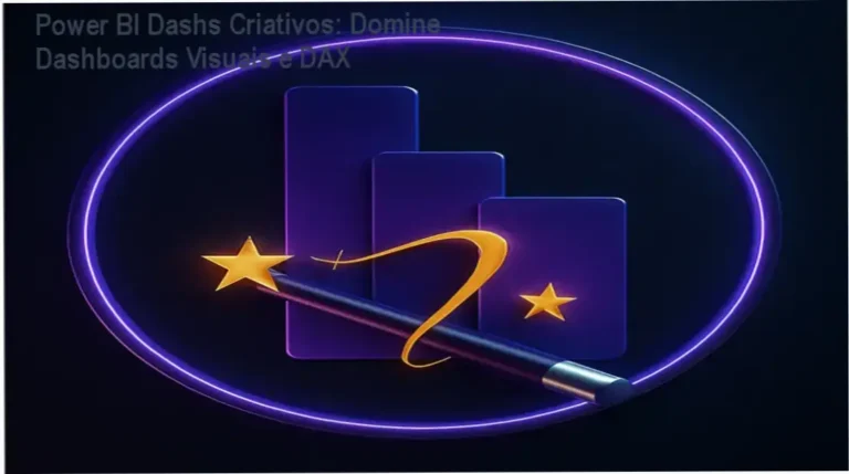 Power BI Dashs Criativos: Domine Dashboards Visuais e DAX 5 Tela do curso Power BI Dashs Criativos mostrando dashboards criativos e visualizações avançadas