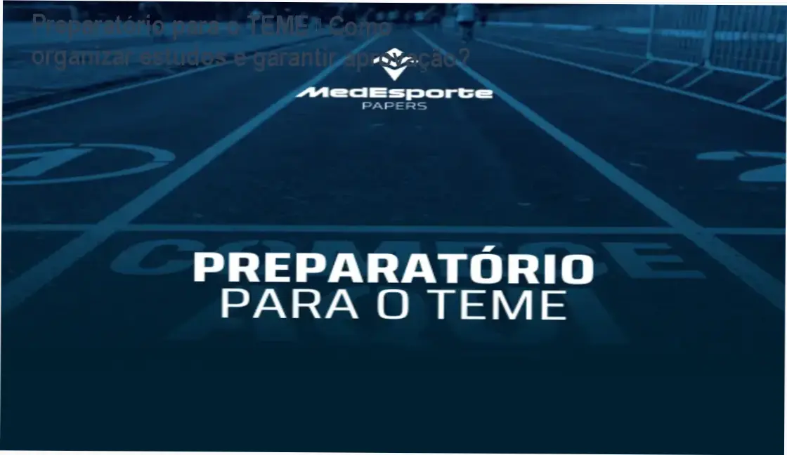 Preparatório para o TEME – Como organizar estudos e garantir aprovação? 1 Preparatório para o TEME de Guilherme Alfonso Vieira Adami – cronograma de estudos intensivo