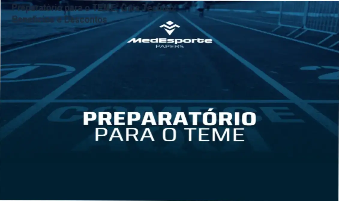 Imagem mostrando o curso Preparatório para o TEME com destaque para ofertas e cupom de desconto