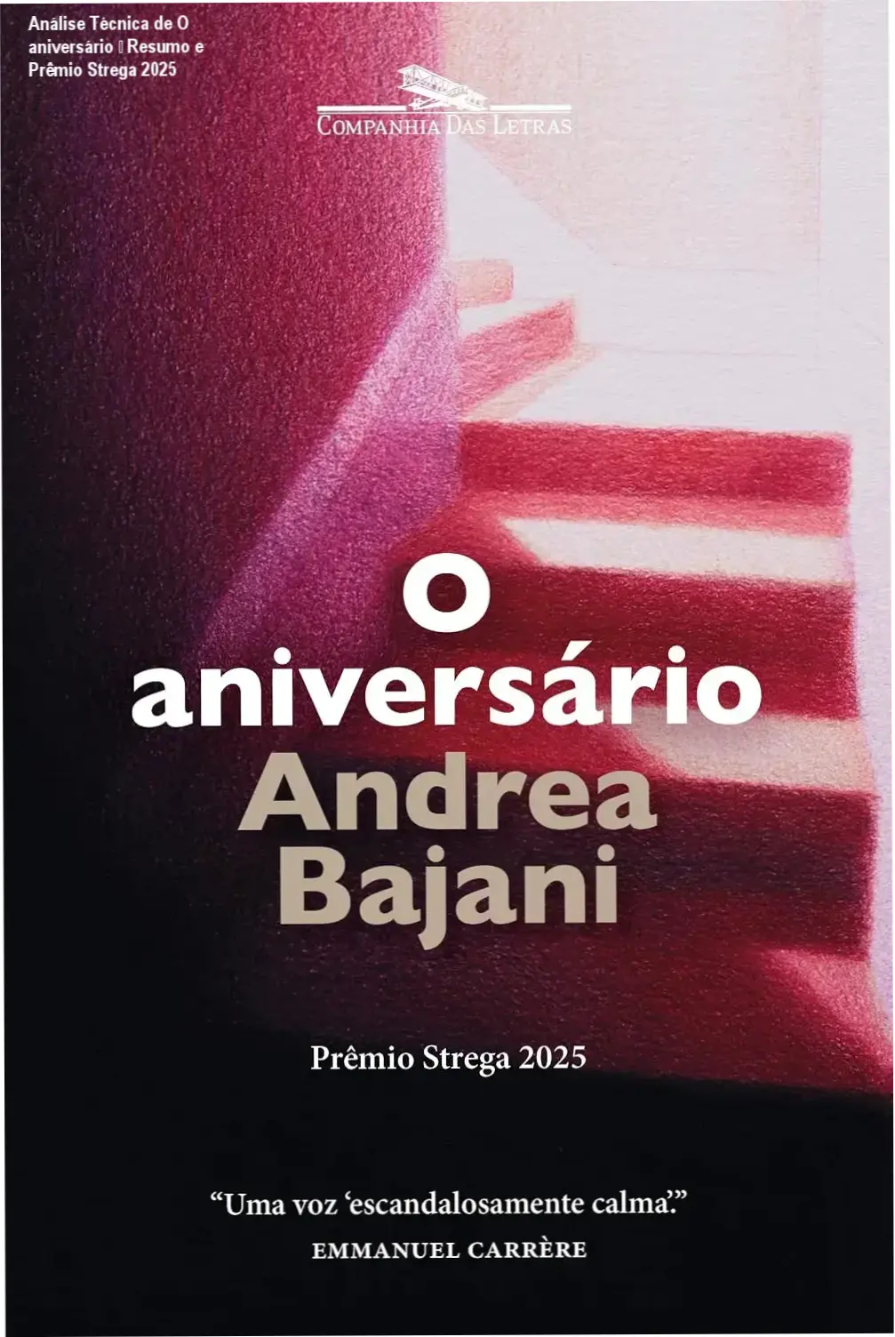 Capa do livro O aniversário de Andrea Bajani, edição ebook da Companhia das Letras