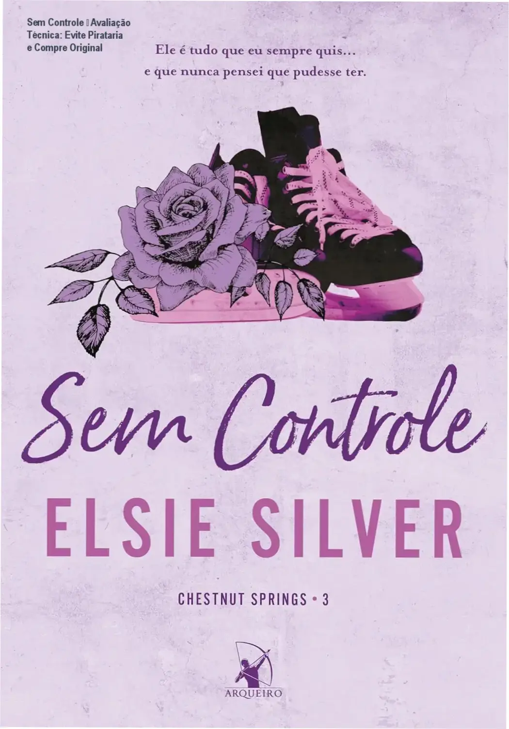 Capa do romance Sem Controle de Elsie Silver, destaque para a edição oficial