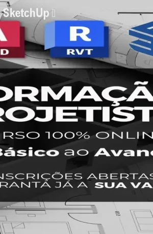 Domine AutoCAD, Revit e SketchUp – Curso Completo