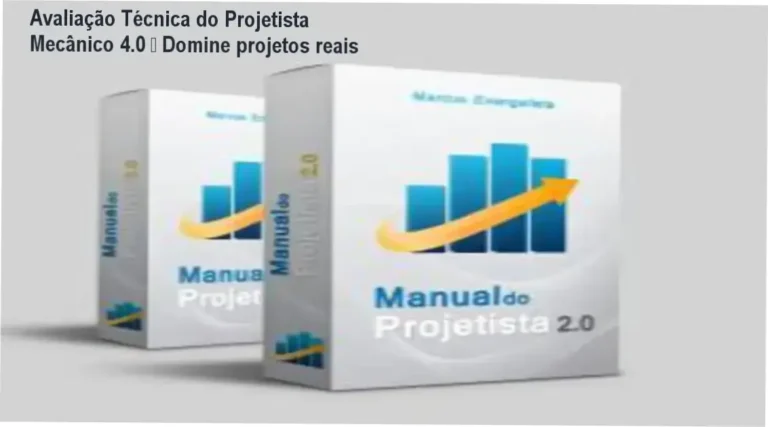 Capa do ebook Projetista Mecânico 4.0 mostrando projeto de máquina industrial
