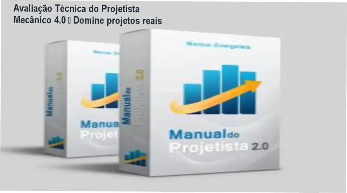 Capa do ebook Projetista Mecânico 4.0 mostrando projeto de máquina industrial