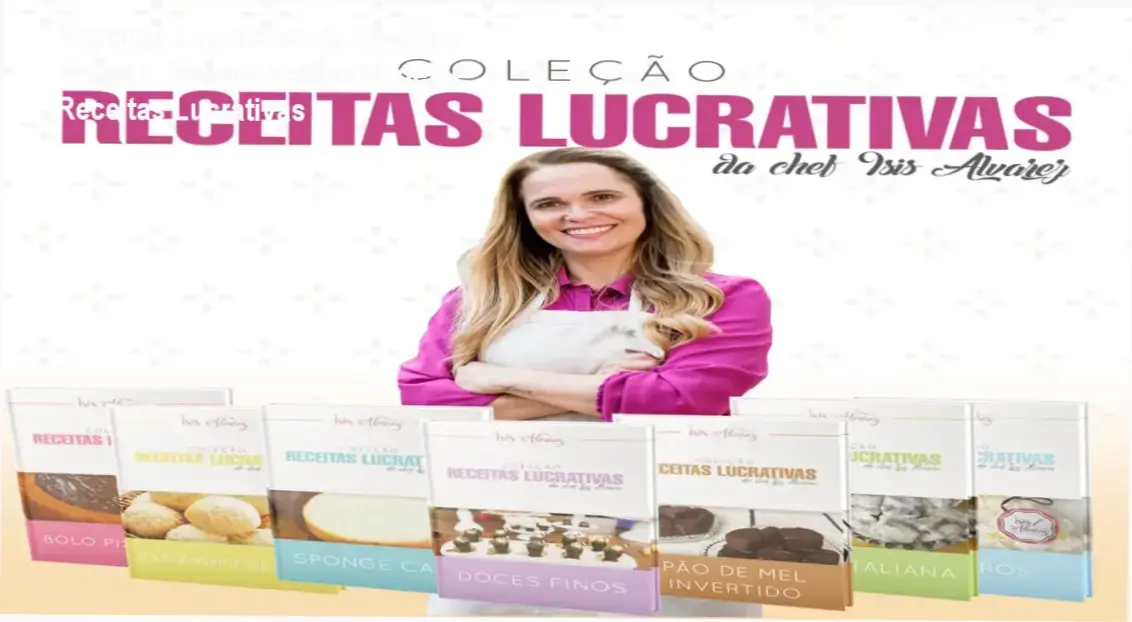Chef Ísis Alvarez mostrando receitas lucrativas de confeitaria