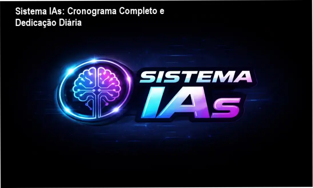 Sistema IAs cronograma e dedicação diária para o curso