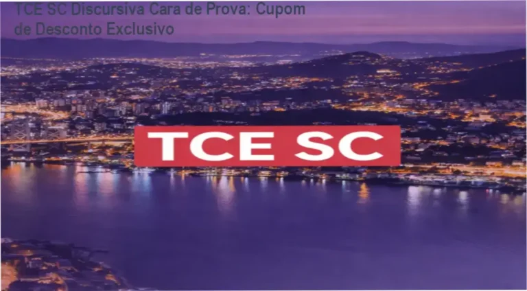 TCE SC Discursiva Cara de Prova: Cupom de Desconto Exclusivo 10 TCE SC Discursiva Cara de Prova - oferta com cupom de desconto