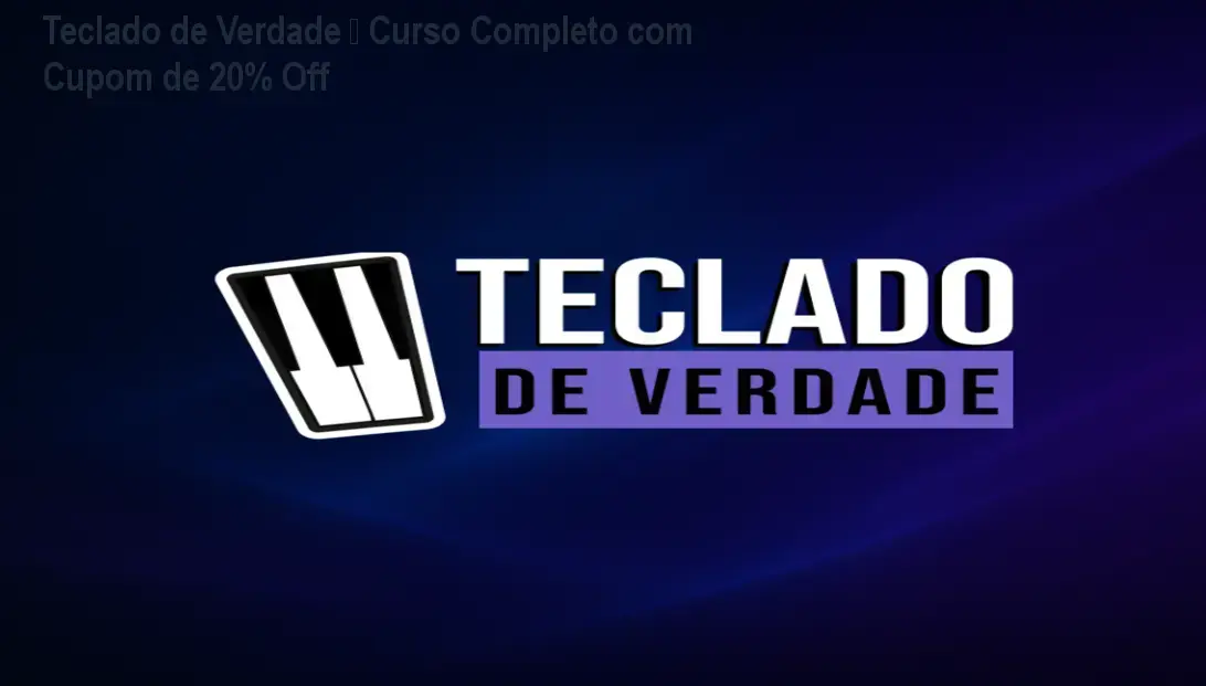 Teclado de Verdade – Curso Completo de Ricardo Augusto dos Santos com cupom de desconto