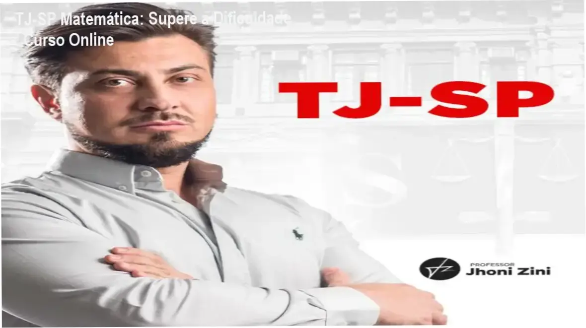 Imagem promocional do curso TJ-SP Matemática e Raciocínio Lógico