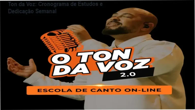 Ton da Voz By Ton Carfi – cronograma e carga horária do curso