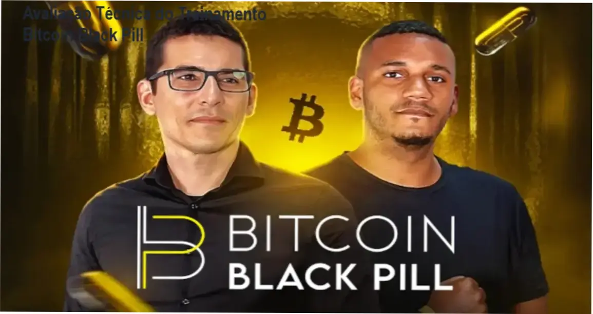Capa do Treinamento Bitcoin Black Pill mostrando Renato Amoedo e Alan Schramm com destaque ao bônus Termômetro do Bitcoin