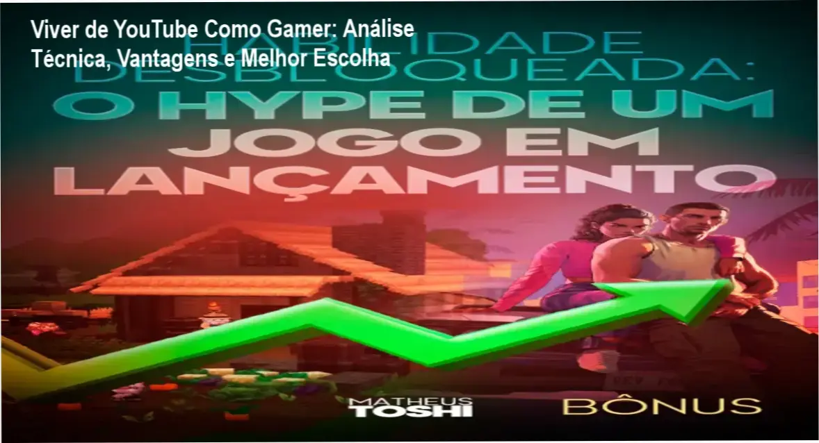Comparativo visual dos benefícios do curso Viver de YouTube Como Gamer versus outros cursos de YouTube