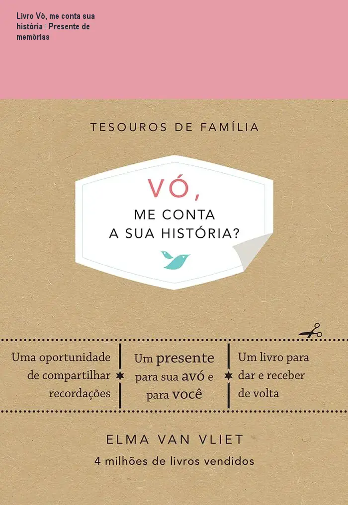 Livro Vó, me conta sua história – Presente de memórias 1 Livro Vó, me conta sua história – Presente de memórias