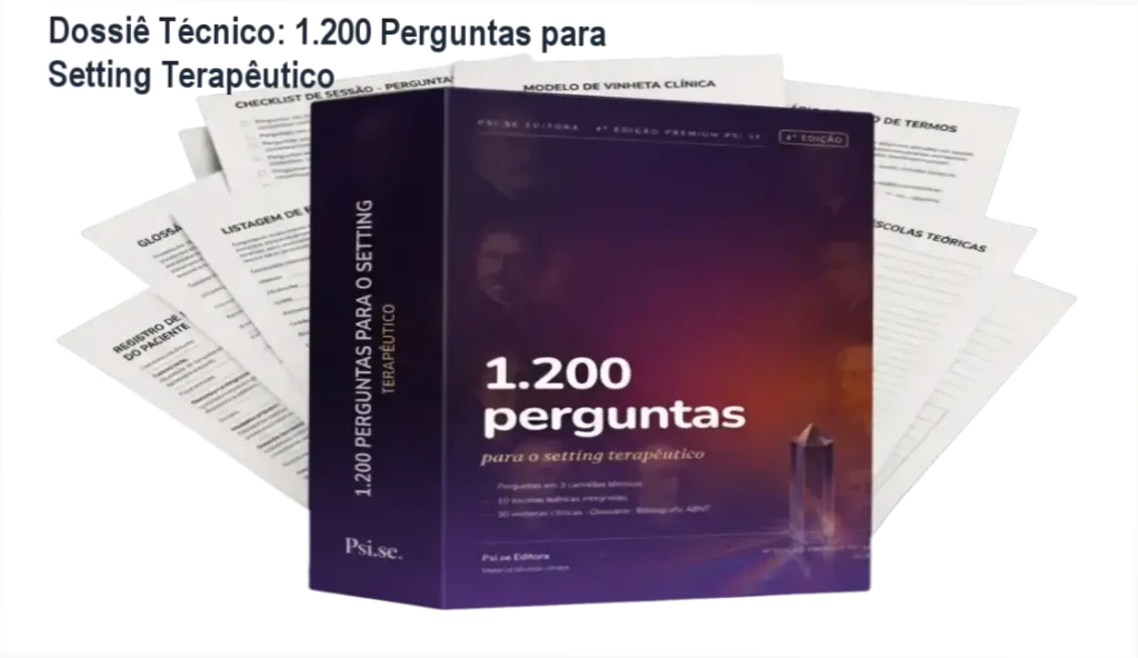 Ebook digital com 1.200 perguntas clínicas para aprimorar terapia