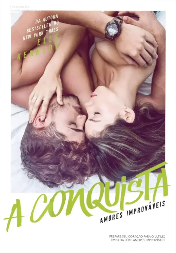 A Conquista Elle Kennedy: onde baixar com segurança? 1 Capa do livro A Conquista de Elle Kennedy com destaque para edição Kindle
