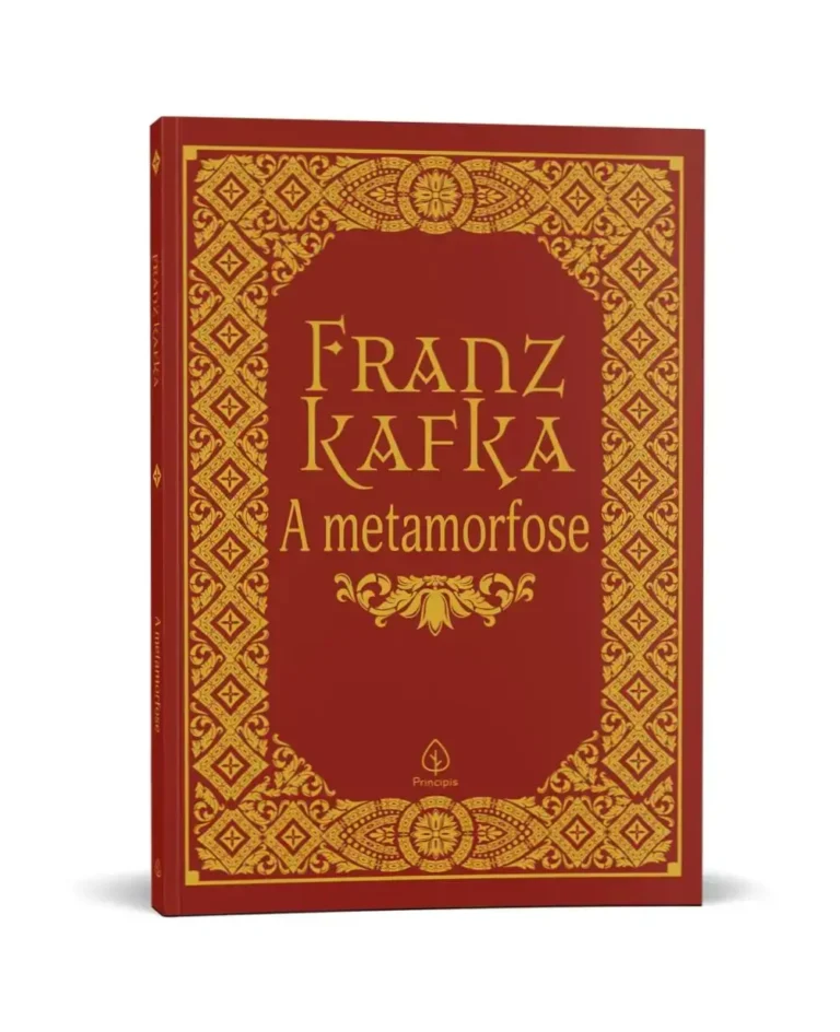 A Metamorfose: Dossiê Completo da Obra de Franz Kafka 12 Capa da edição integral de A Metamorfose de Franz Kafka destacando o design literário clássico