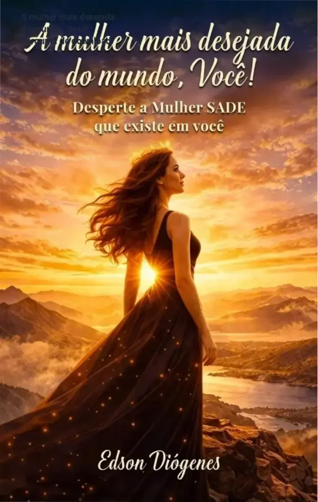 A mulher mais desejada do mundo, Você!: Pergunta de download 1 Ilustração mostrando a transformação de uma mulher inspirada na figura da mulher mais desejada do mundo, evocando a energia da SADE