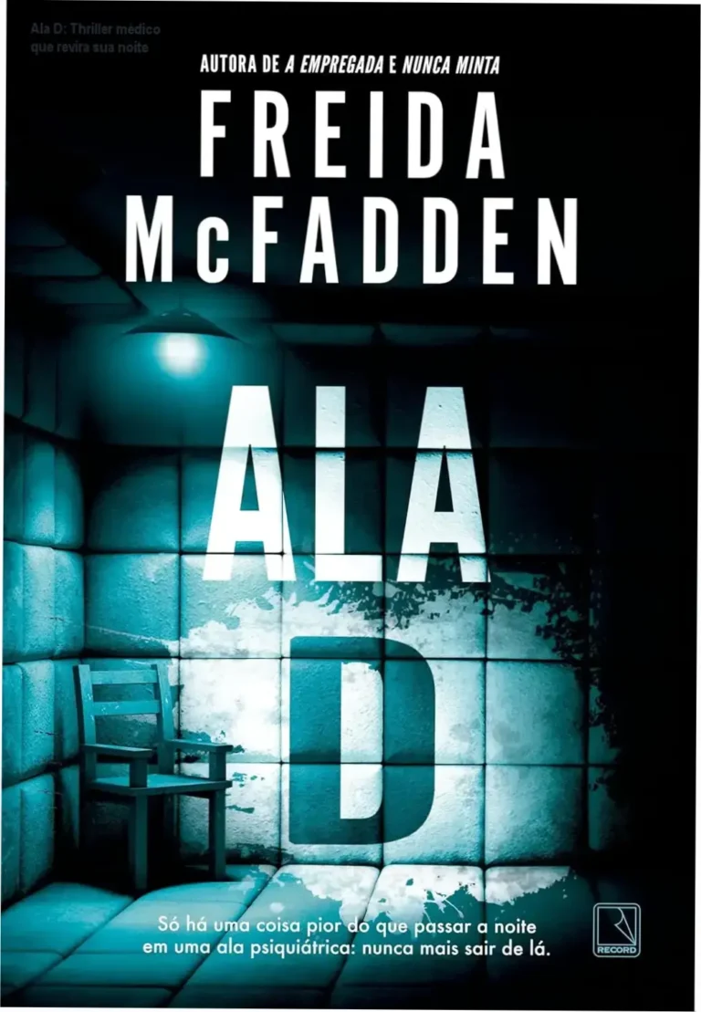 Ala D: Thriller médico que revira sua noite 6 Capa do eBook "Ala D", thriller médico com atmosfera sombria de corredores e luzes pischeira