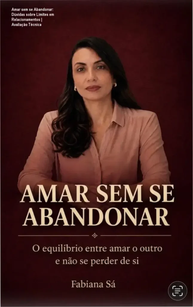 Capa do ebook Amar sem se Abandonar com a autora Fabiana Sá em destaque