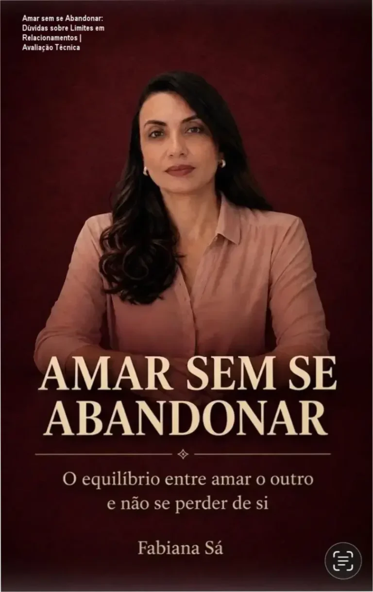 Amar sem se Abandonar: Dúvidas sobre Limites em Relacionamentos | Avaliação Técnica 4 Capa do ebook Amar sem se Abandonar com a autora Fabiana Sá em destaque