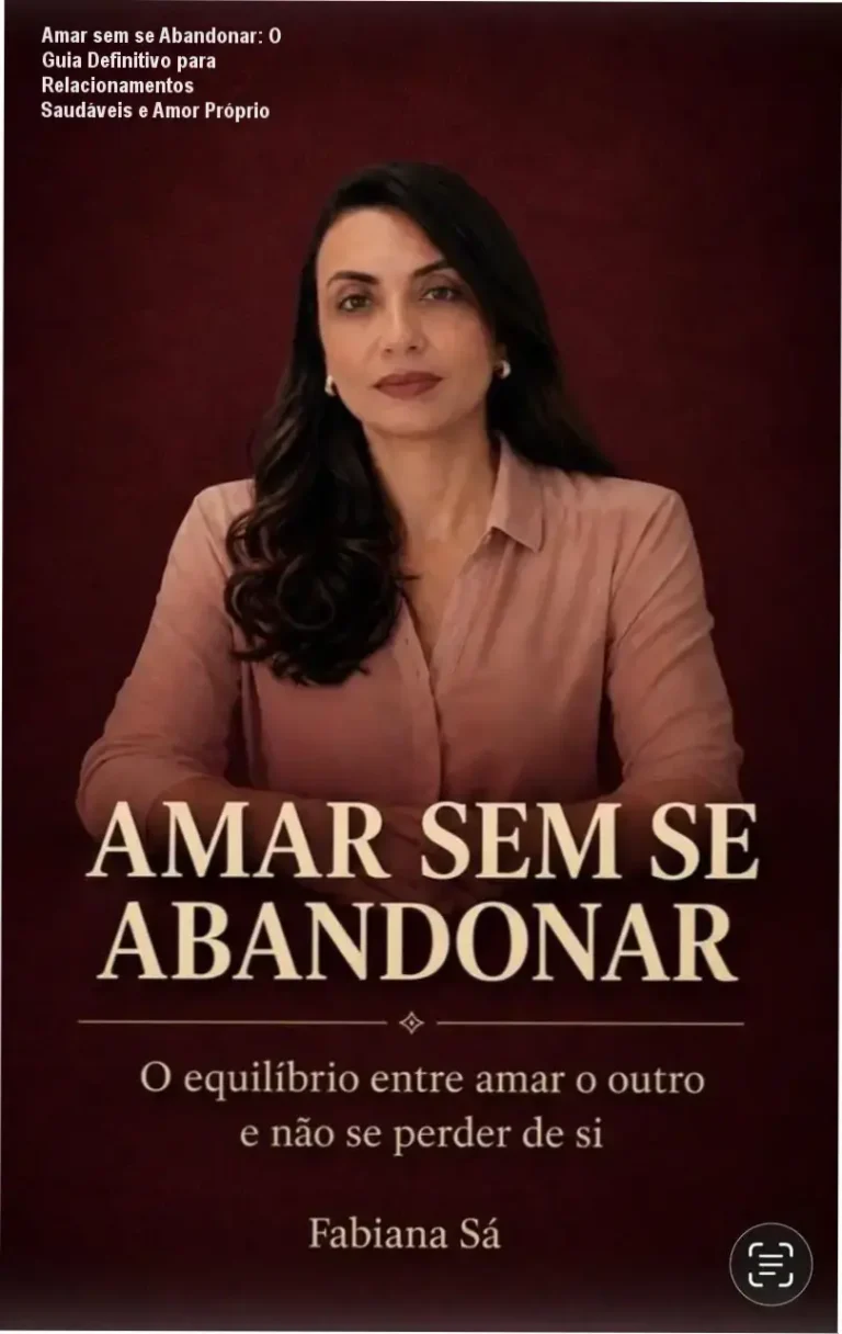 Amar sem se Abandonar: O Guia Definitivo para Relacionamentos Saudáveis e Amor Próprio 15 Capa do livro digital 'Amar sem se Abandonar' destacando autoabandono emocional e relacionamentos saudáveis