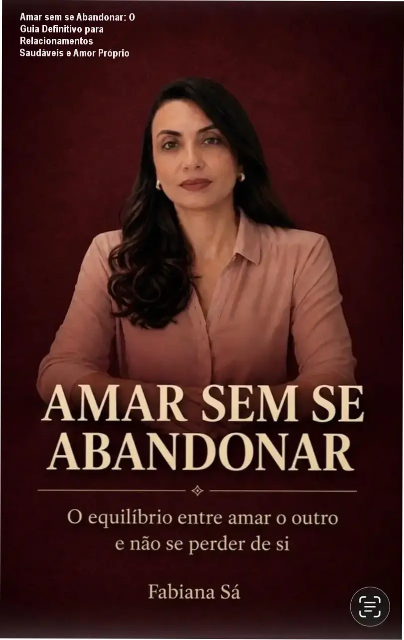 Amar sem se Abandonar: O Guia Definitivo para Relacionamentos Saudáveis e Amor Próprio 1 Capa do livro digital 'Amar sem se Abandonar' destacando autoabandono emocional e relacionamentos saudáveis