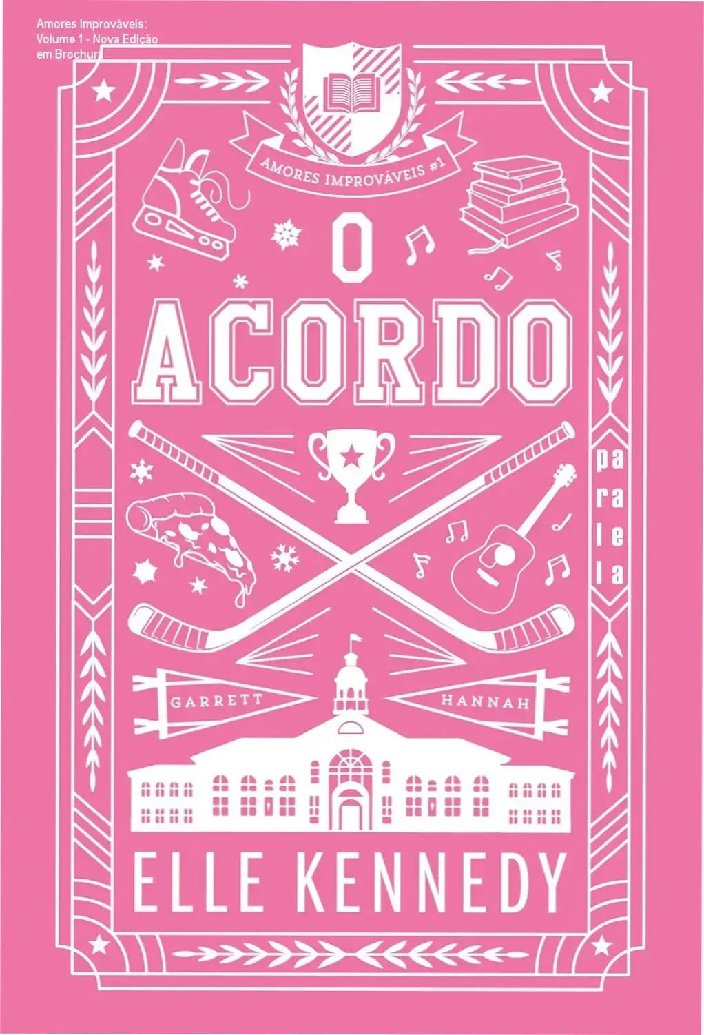 Capa do livro Amores Improváveis Vol. 1 com design moderno e personagens marcantes
