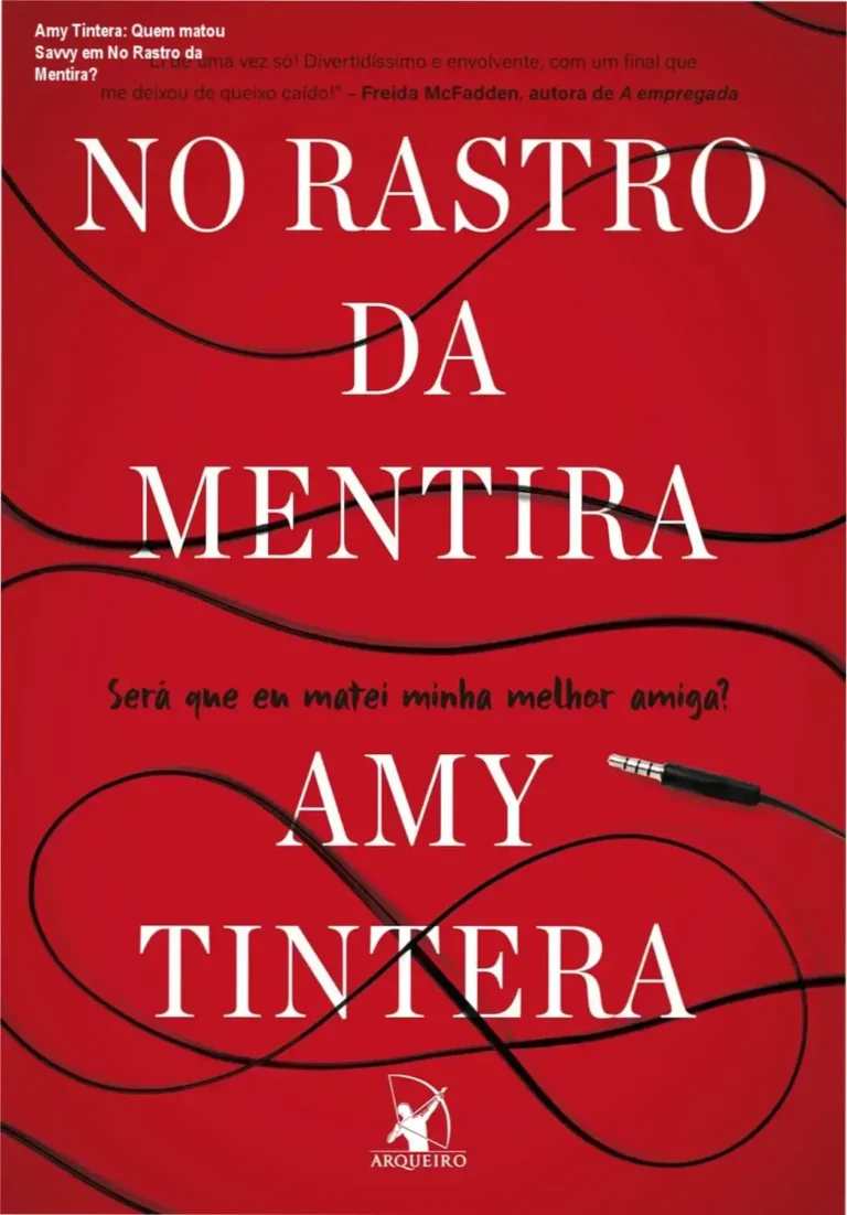 Amy Tintera: Quem matou Savvy em No Rastro da Mentira? 2 Capa do livro No Rastro da Mentira de Amy Tintera em fundo escuro