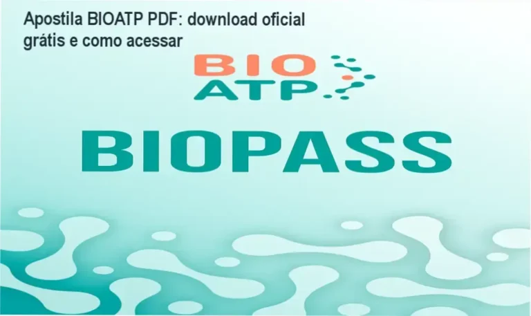 Apostila BIOATP PDF download gratuito ou licença oficial