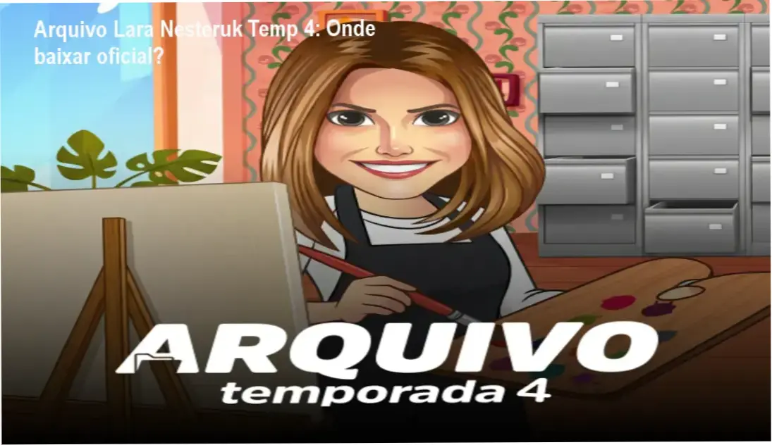 Tela mostrando a página oficial para download do Arquivo Lara Nesteruk Temp 4