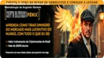 Avaliação técnica do curso criptoblinders com imagens do Bitcoin e gráficos financeiros