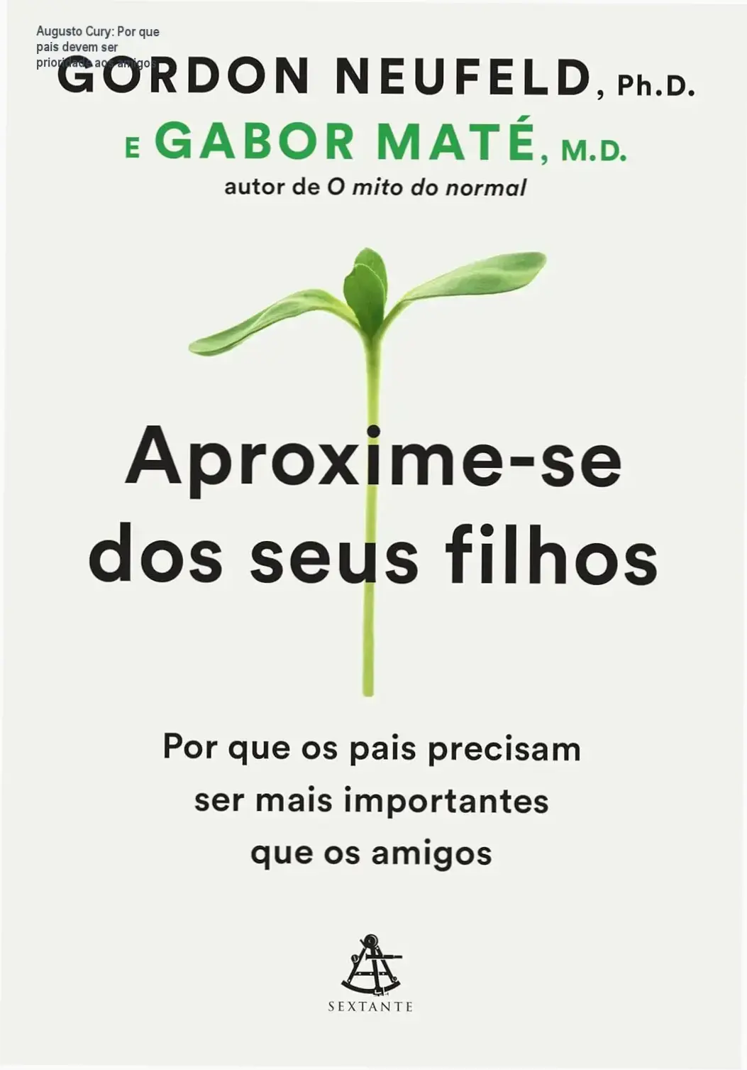 Augusto Cury: Por que pais devem ser prioridade aos amigos 1 Capa do livro de Augusto Cury sobre a importância dos pais na vida dos filhos