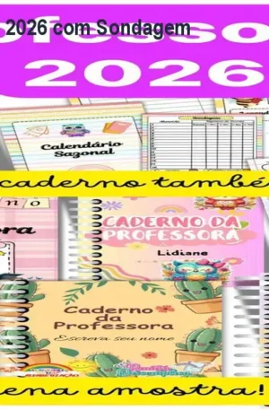 Caderno da Professora 2026 com Sondagem Diagnóstica