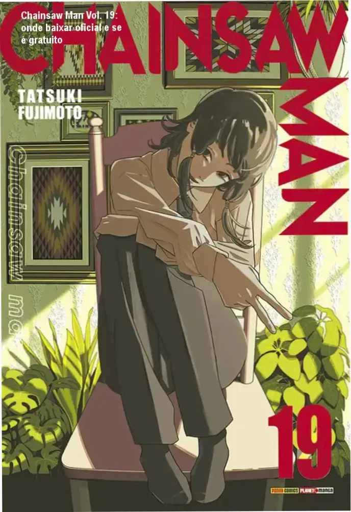 Chainsaw Man Vol. 19: onde baixar oficial e se é gratuito 1 Capa do mangá Chainsaw Man Vol. 19 da Panini com Denji frente a prato de pesadelo