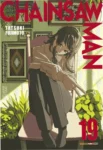 Capa do livro Chainsaw Man Vol. 19 exibindo Denji em cenário sombrio de combate