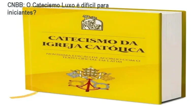 CNBB: O Catecismo Luxo é difícil para iniciantes? 1 Catecismo da Igreja Católica edição CNBB capa dura com marcador de fita