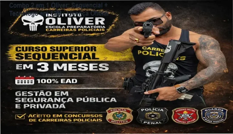 Combo 2 em 1 do Instituto Óliver: Sequencial e Tecnólogo com Licença Oficial - Acesso Garantido
