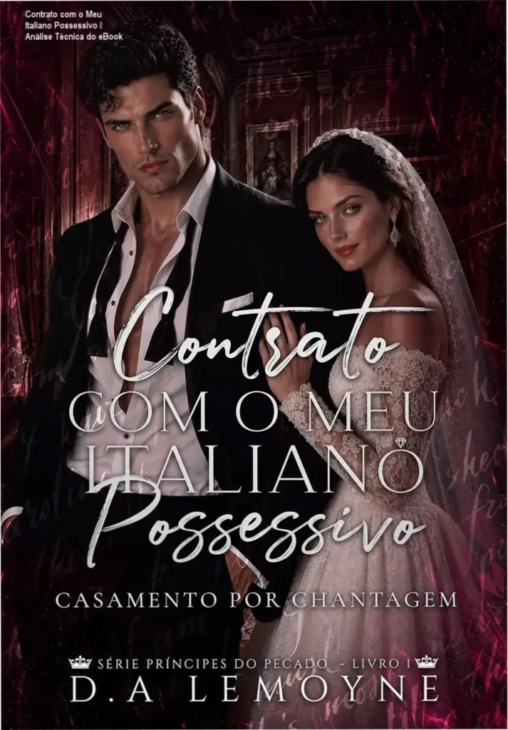 Contrato com o Meu Italiano Possessivo – Análise Técnica do eBook 1 Capa do eBook Contrato com o Meu Italiano Possessivo, romance de chantagem e paixão