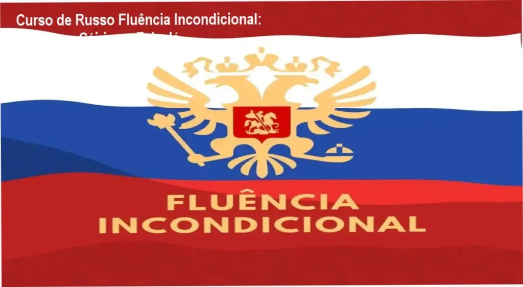 Curso de Russo Fluência Incondicional: Domine o Cáirico e Fale Já 1 Imagem promocional do Curso de Russo Fluência Incondicional destacando o método de mineração de sentenças