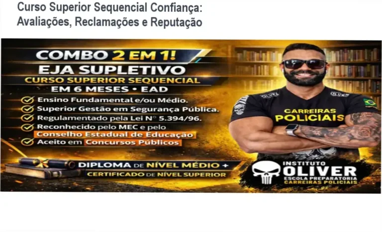 Curso Instituto Óliver com sistema de avaliação em segurança pública e reclamações resolvidas