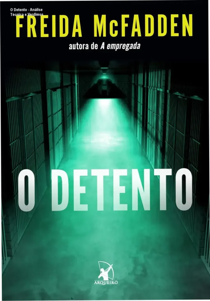 Capa do livro O Detento com destaque para os personagens principais e o título