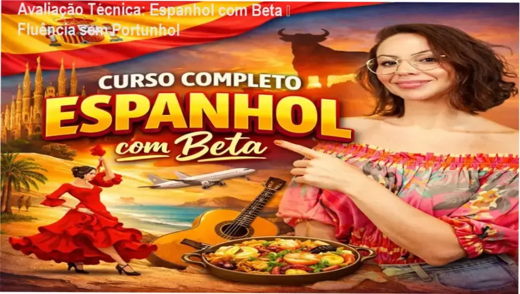 Professora Roberta Spessatto apresentando o método científico do curso Espanhol com Beta
