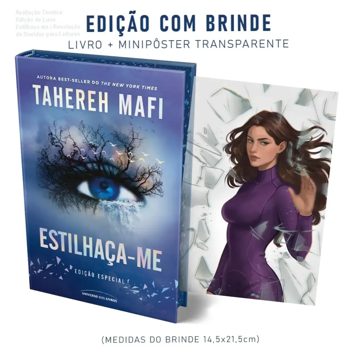 Avaliação Técnica: Edição de Luxo Estilhaça-me – Resolução de Duvidas para Leitores 1 Capa da edição de luxo do livro Estilhaça-me, versão limitada com design exclusivo e brinde incluído.